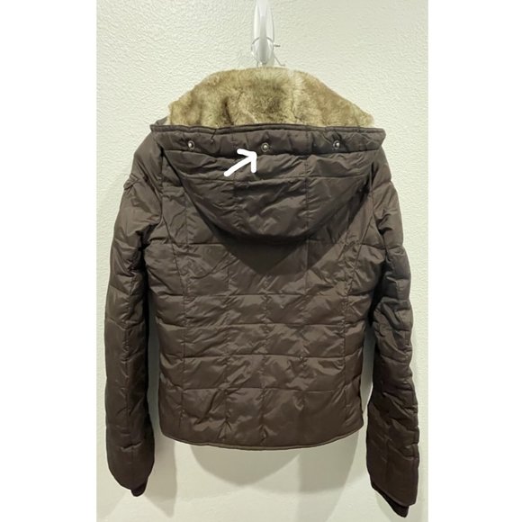 A&F Authentic Vintage Brown Puffer Winter Jacket - Picture 7 of 7